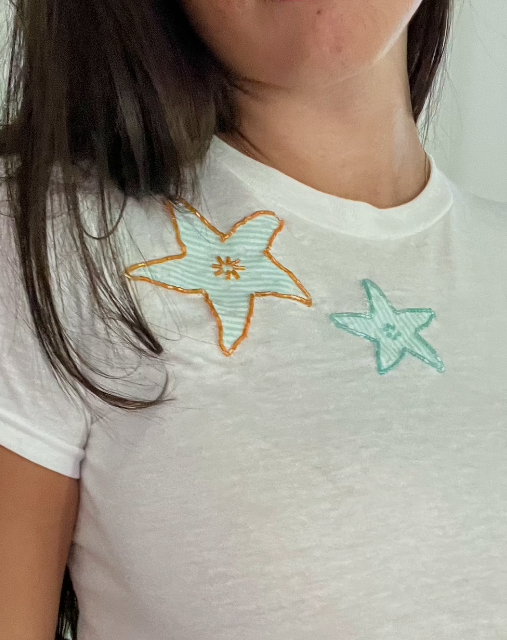 Beaded Starfish Tee