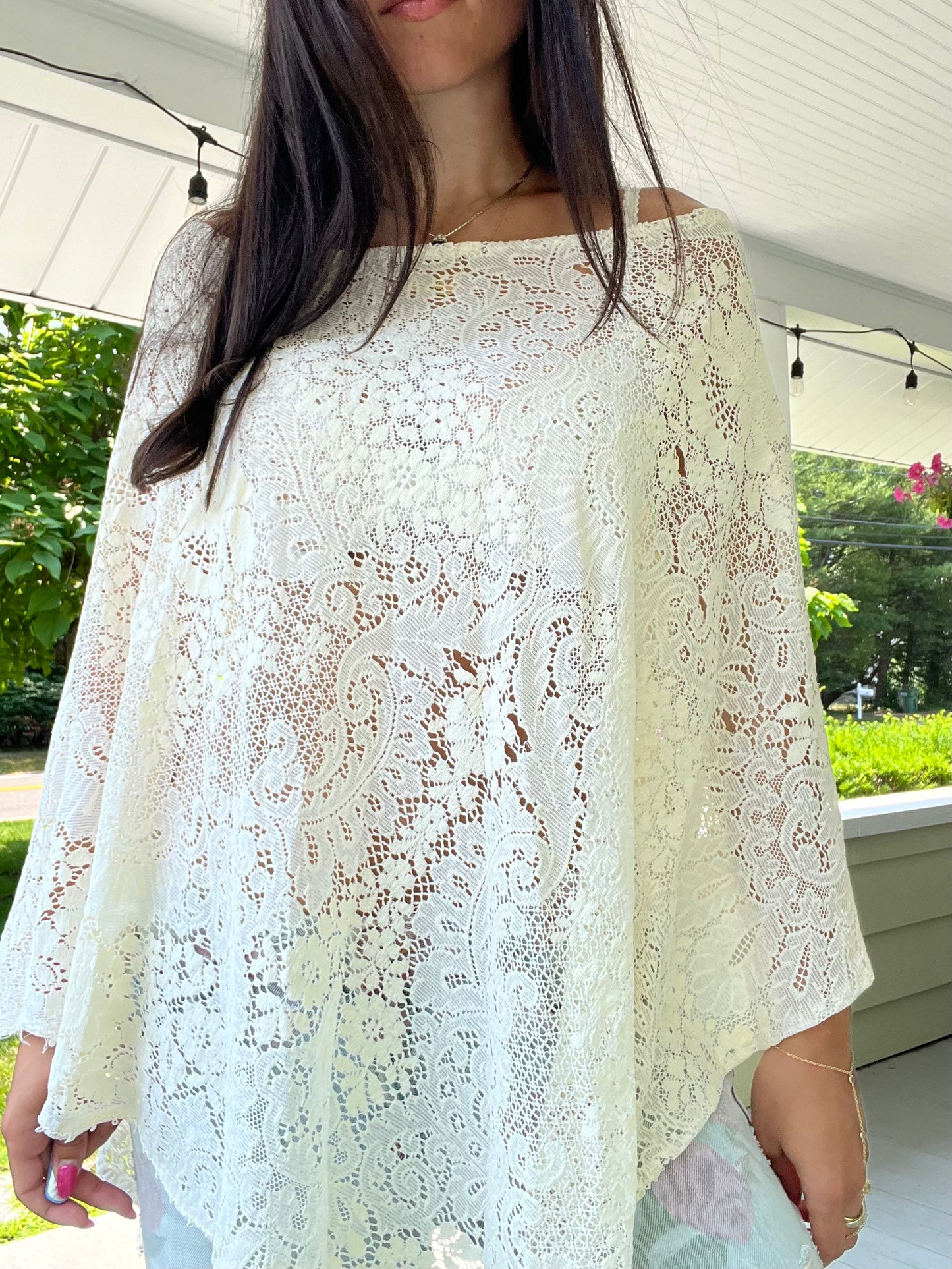Quaker Lace Poncho