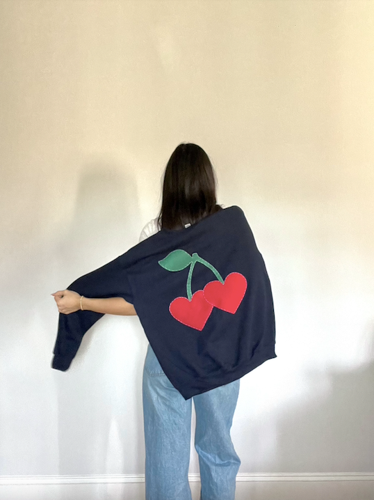 Cherry Hearts Crew Neck