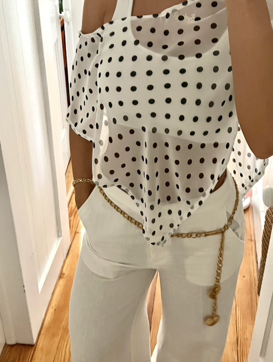 The Amanda Polka Dot Poncho