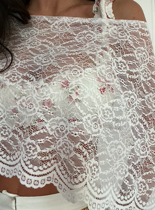 White Lace Poncho