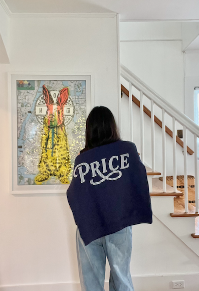 Navy Price Mock-neck