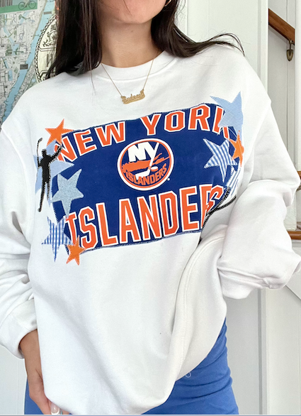 Hockey Patchwork Crewneck