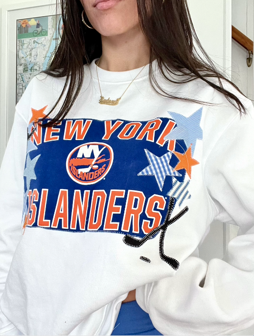 Hockey Patchwork Crewneck