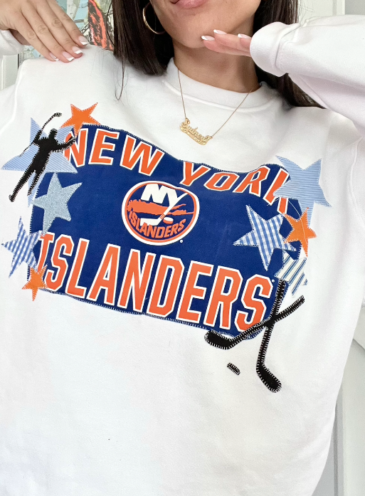 Hockey Patchwork Crewneck