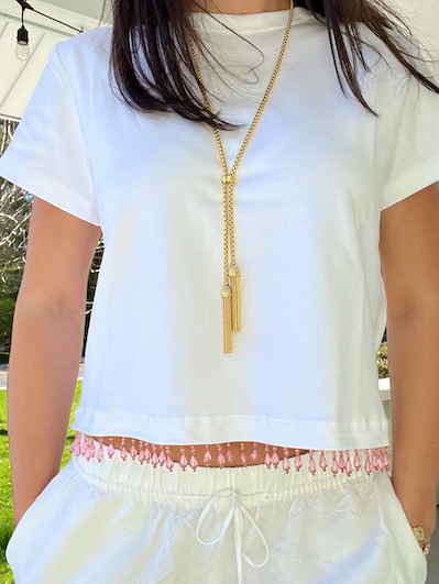 PRE ORDER - Beaded Fringe Tee