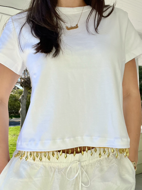 PRE ORDER - Beaded Fringe Tee